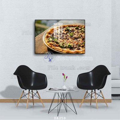 Tải file File tranh phòng ăn đồ ăn nhanh DA258 (ảnh gốc) in tranh kính