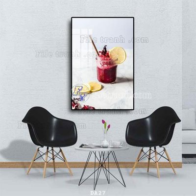 Tải file File tranh phòng ăn đồ ăn nhanh DA27 (gốc) in tranh tráng gương