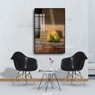 File tranh gốc in trần nhà File tranh phòng ăn đồ ăn nhanh DA270 3D