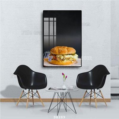 File tranh File tranh phòng ăn đồ ăn nhanh DA289 (gốc) in film