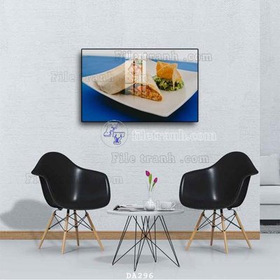 Download file File tranh phòng ăn đồ ăn nhanh DA296 (gốc) cho xưởng in