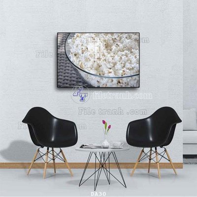 File gốc File tranh phòng ăn đồ ăn nhanh DA30 (in lụa) tranh phong thủy