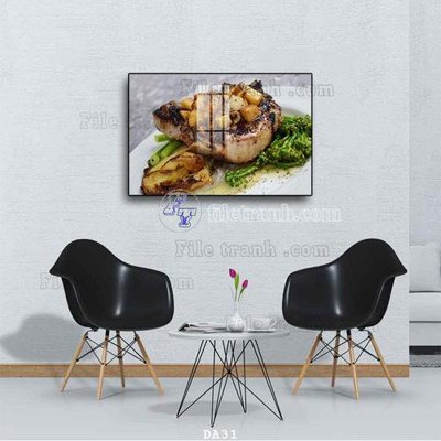 Download file File tranh phòng ăn đồ ăn nhanh DA31 (gốc) cho xưởng in