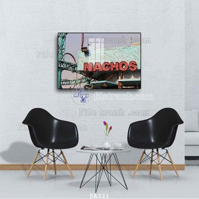 File tranh File tranh phòng ăn đồ ăn nhanh DA321 (ảnh gốc) độc quyền