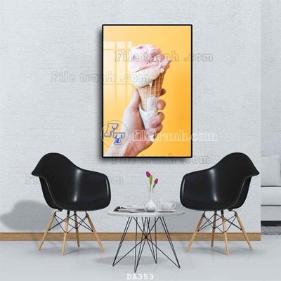 File tranh File tranh phòng ăn đồ ăn nhanh DA353 (gốc) chủ đề trẻ em