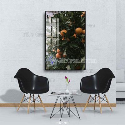 File in ấn File tranh phòng ăn đồ ăn nhanh DA390 (bản gốc) chất lượng cao