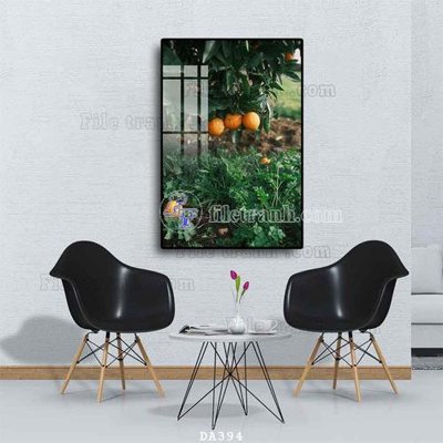 File gốc File tranh phòng ăn đồ ăn nhanh DA394 (in lụa) tranh mã đáo