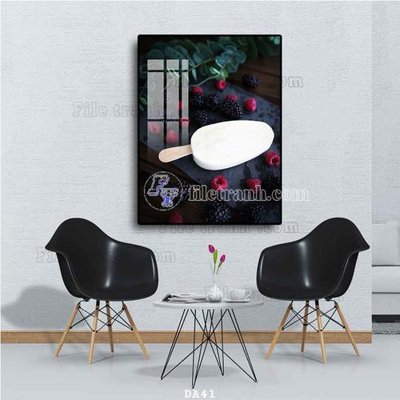 File PSD File tranh phòng ăn đồ ăn nhanh DA41 (bản gốc) dễ dàng edit