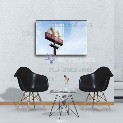 File tranh File tranh phòng ăn đồ ăn nhanh DA415 (gốc) phong cách tối giản