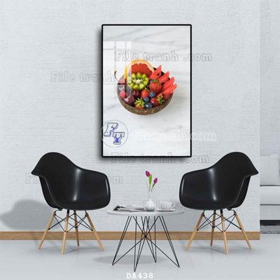 Download file gốc File tranh phòng ăn đồ ăn nhanh DA438 (in mica) trong suốt