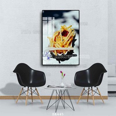 File tranh gốc PSD File tranh phòng ăn đồ ăn nhanh DA445 còn nguyên layer