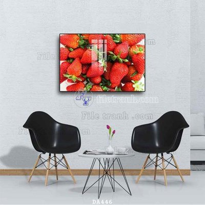 File gốc File tranh phòng ăn đồ ăn nhanh DA446 (in lụa) hoa văn cổ điển