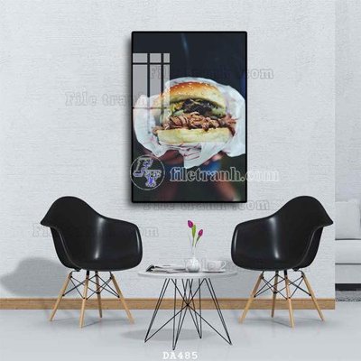 File tranh gốc File tranh phòng ăn đồ ăn nhanh DA485 (sắc nét từng chi tiết)