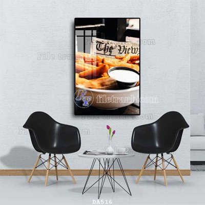 Download file File tranh phòng ăn đồ ăn nhanh DA516 (gốc) in mica cao cấp