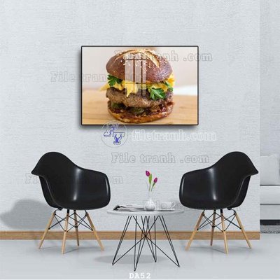 Download file File tranh phòng ăn đồ ăn nhanh DA52 (gốc) in mica bàn thờ