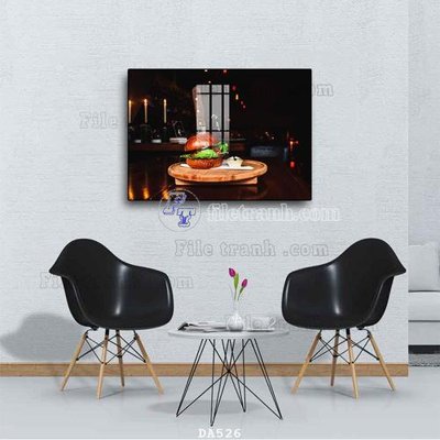 File tranh File tranh phòng ăn đồ ăn nhanh DA526 (ảnh gốc) độc quyền