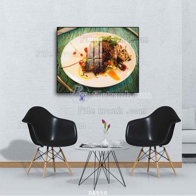 File tranh ảnh gốc File tranh phòng ăn đồ ăn nhanh DA550 dùng cho in khổ lớn