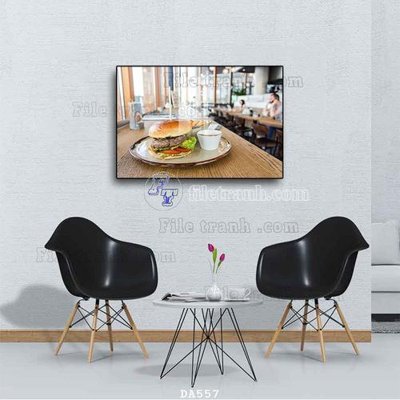 File gốc File tranh phòng ăn đồ ăn nhanh DA557 (phiên bản chuẩn) để in ấn