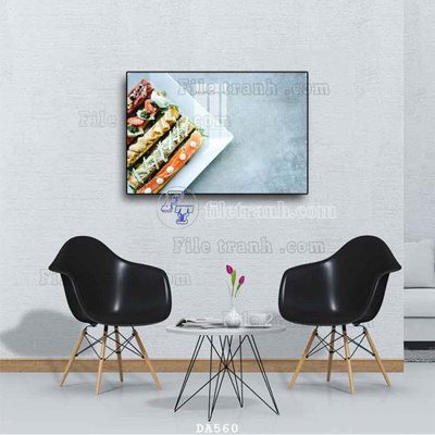 File gốc in mica File tranh phòng ăn đồ ăn nhanh DA560 chất lượng