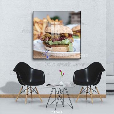 Download file ảnh gốc File tranh phòng ăn đồ ăn nhanh DA564 để in ấn