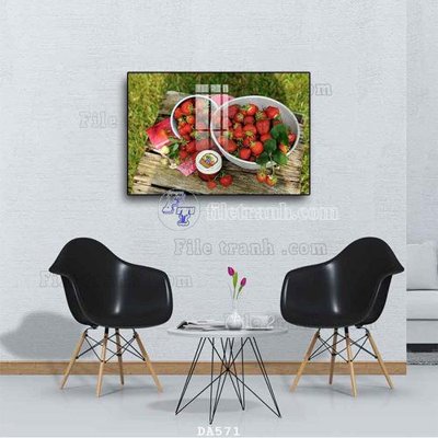 File gốc File tranh phòng ăn đồ ăn nhanh DA571 (in tráng gương) ốp tường