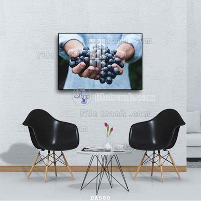 File PSD File tranh phòng ăn đồ ăn nhanh DA580 (gốc) tách lớp chi tiết