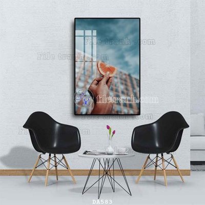 File ảnh File tranh phòng ăn đồ ăn nhanh DA583 (gốc) trang trí khách sạn