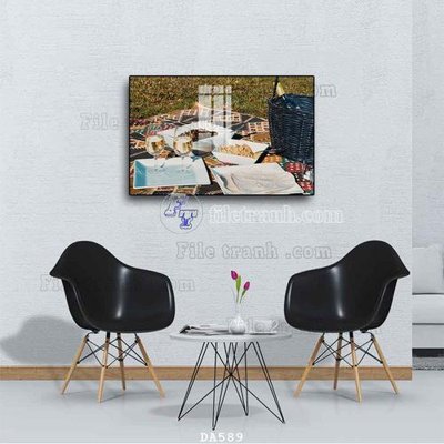 File gốc File tranh phòng ăn đồ ăn nhanh DA589 (cho in UV) siêu nét