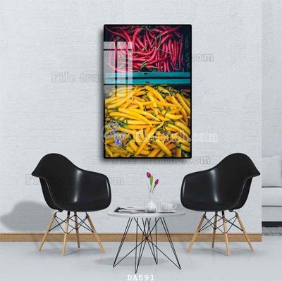 Tải file File tranh phòng ăn đồ ăn nhanh DA591 (ảnh gốc) in tranh kính