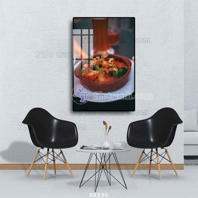 Mua file tranh gốc File tranh phòng ăn đồ ăn nhanh DA596 tại Filetranh.com