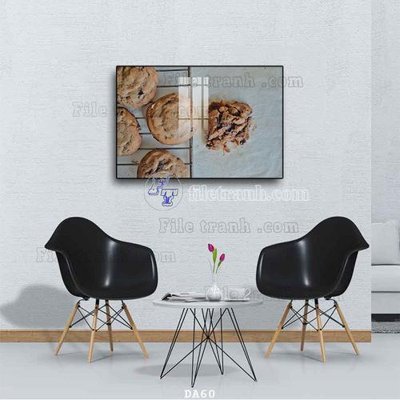 Tải file File tranh phòng ăn đồ ăn nhanh DA60 (gốc) chủ đề hoa sen