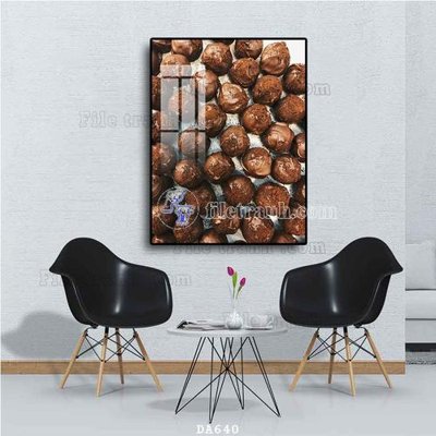 Ảnh gốc File tranh phòng ăn đồ ăn nhanh DA640 (độ nét cao) in tráng gương