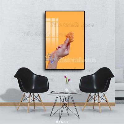 File gốc in tráng gương File tranh phòng ăn đồ ăn nhanh DA663 chi tiết