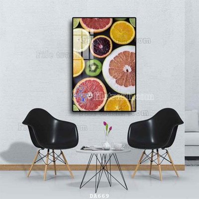 File gốc File tranh phòng ăn đồ ăn nhanh DA669 (phong cách) cổ điển