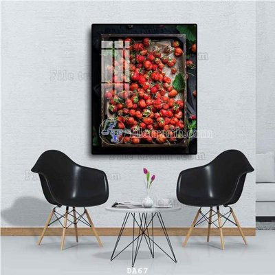 Chi tiết file tranh tráng gương File tranh phòng ăn đồ ăn nhanh DA67 (ảnh gốc)