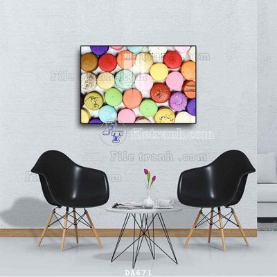 File tranh gốc File tranh phòng ăn đồ ăn nhanh DA671 (sắc nét từng chi tiết)