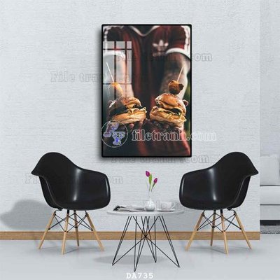 Tải file gốc File tranh phòng ăn đồ ăn nhanh DA735 (in khổ lớn) không vỡ