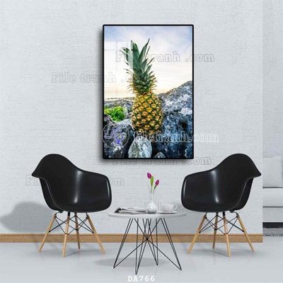 File gốc in mica File tranh phòng ăn đồ ăn nhanh DA766 chất lượng