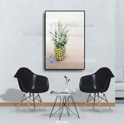 File tranh File tranh phòng ăn đồ ăn nhanh DA768 (bản gốc) in lụa dán tường