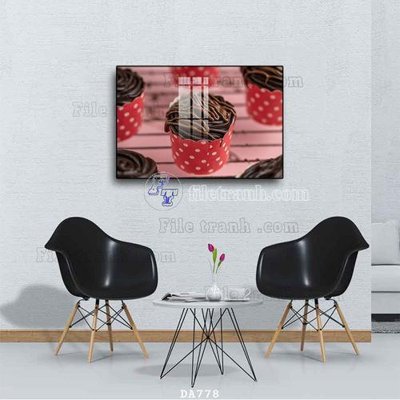 Tải file gốc in lụa File tranh phòng ăn đồ ăn nhanh DA778 siêu nét