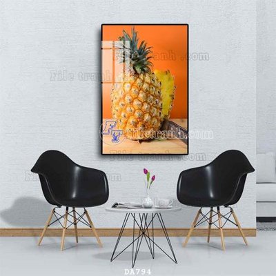 File tranh File tranh phòng ăn đồ ăn nhanh DA794 (ảnh gốc) in trần nhà