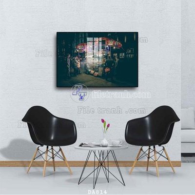 Download file File tranh phòng ăn đồ ăn nhanh DA814 (gốc) in mica ốp bếp