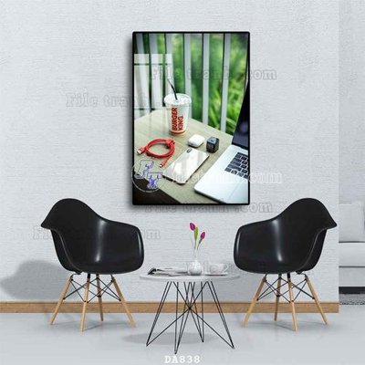 File tranh File tranh phòng ăn đồ ăn nhanh DA838 (gốc) phong cách tối giản