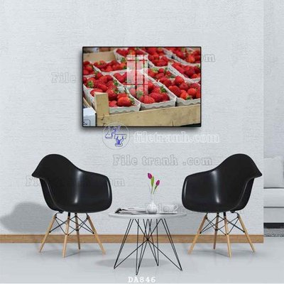 File gốc File tranh phòng ăn đồ ăn nhanh DA846 (in mica) cắt laser