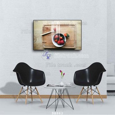 File in trần File tranh phòng ăn đồ ăn nhanh DA862 (bản gốc) bầu trời