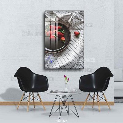 File in mica File tranh phòng ăn đồ ăn nhanh DA863 (bản gốc) sắc sảo