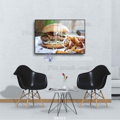 File gốc File tranh phòng ăn đồ ăn nhanh DA866 (phong cách) châu Âu