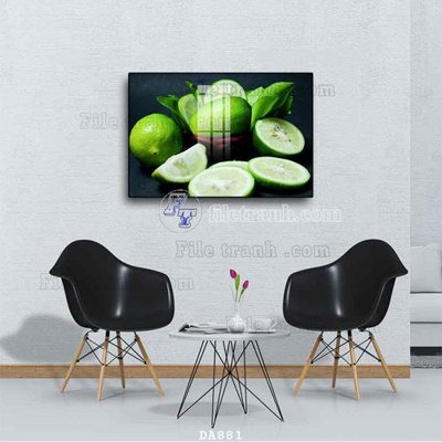 File gốc File tranh phòng ăn đồ ăn nhanh DA881 (phiên bản chuẩn) để in ấn