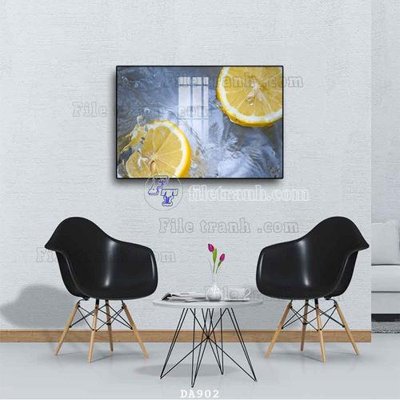 File in trần File tranh phòng ăn đồ ăn nhanh DA902 (bản gốc) bầu trời