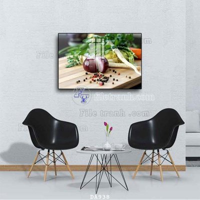 Ảnh gốc File tranh phòng ăn đồ ăn nhanh DA938 (độ nét cao) in tráng gương